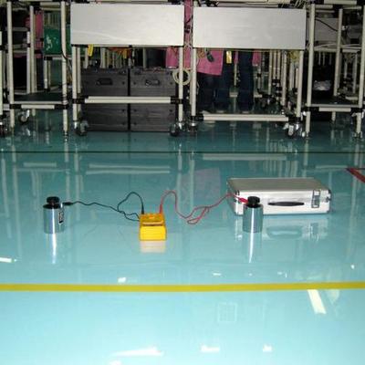 專業施工 工廠、倉庫藍色環氧抗靜電地坪工程實拍解析